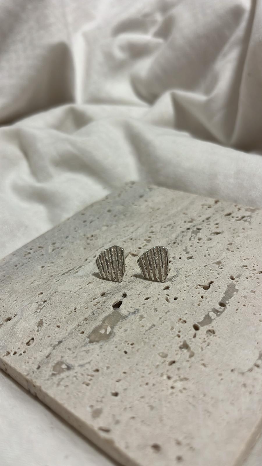 עגילי צדף צמודים